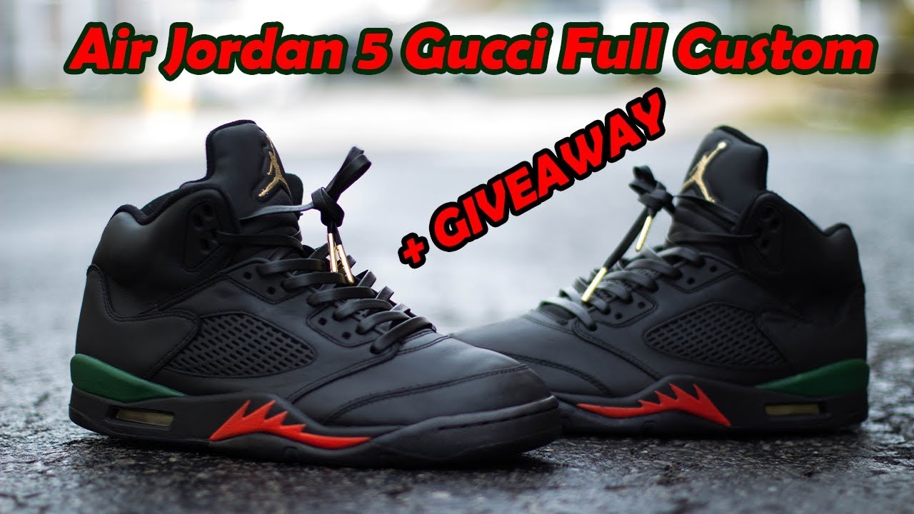 jordan 5 gucci