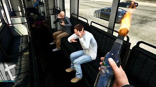 GTA 5 - Fire Bottle vs NPC's Ragdolls | Euphoria Physics Ragdolls 2026