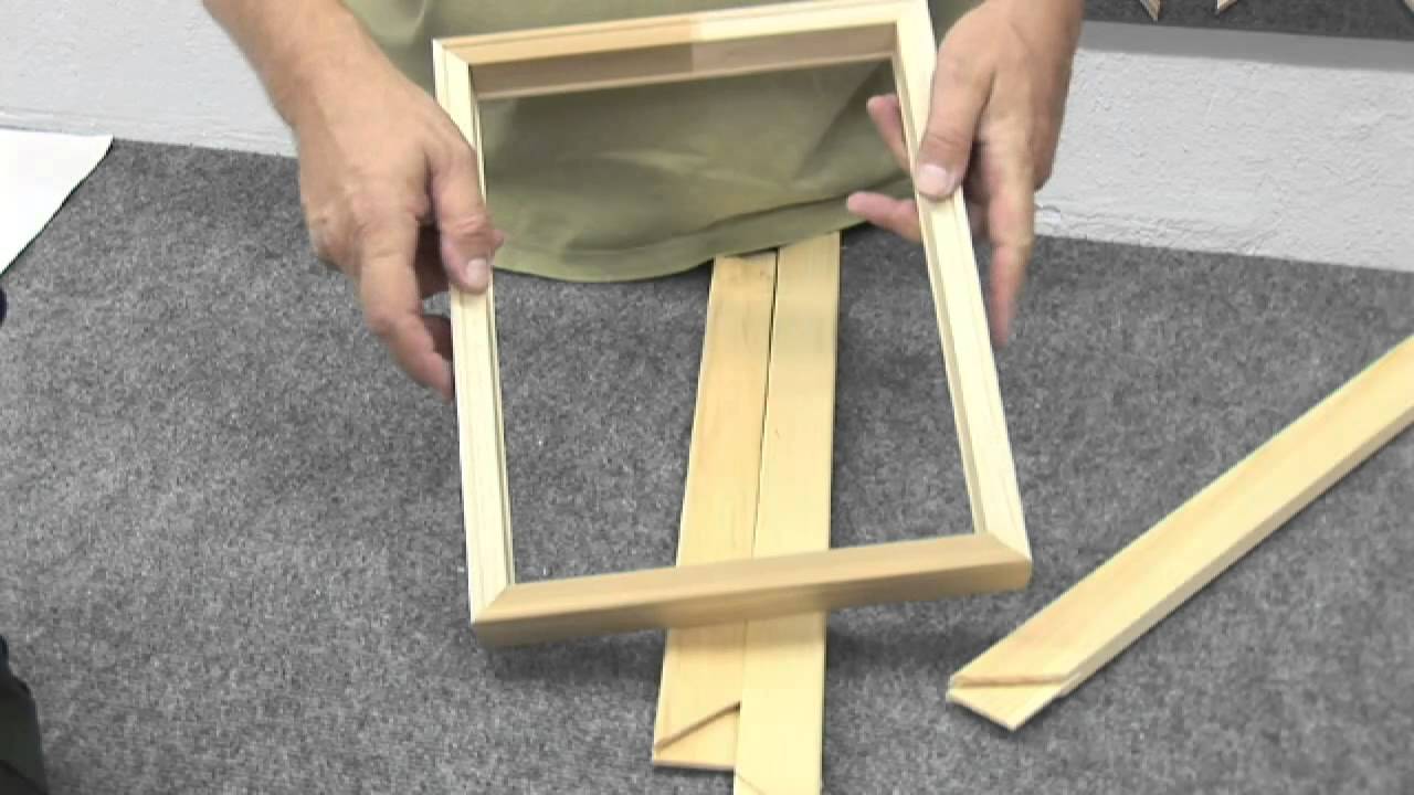 How to Make a Canvas Frame - YouTube