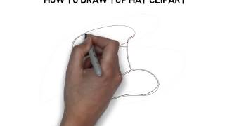 How To Draw Top Hat Clipart