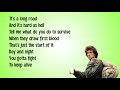 Dan hill  its a long road lyrics from rambo