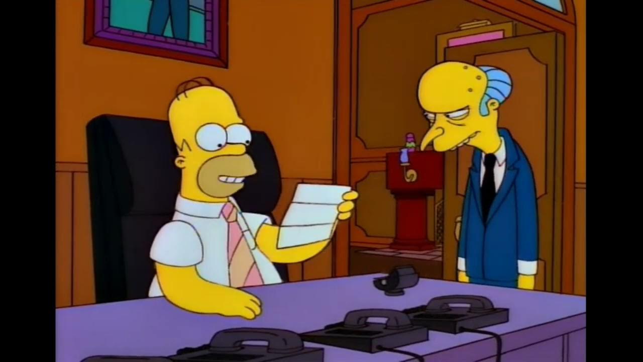 The Simpsons Homer's Report On The Accounting Department YouTube