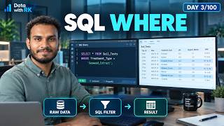 SQL WHERE Clause Explained in 10 Seconds | Day 3/100