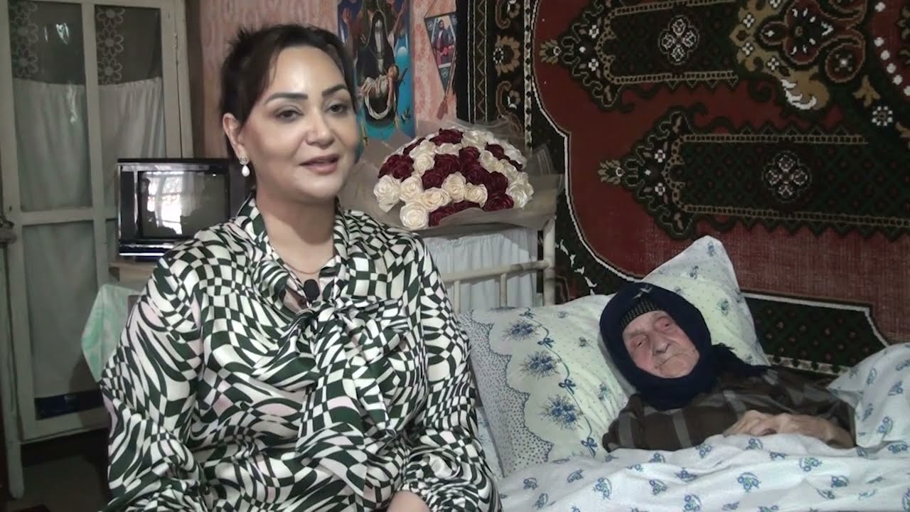 Salyan poliklinika şöbəsində 50 il xadimə işləyən 100 yaşlı nənənin Novruz sevinci