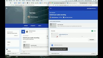 How to record basic audio and upload to Google Classroom