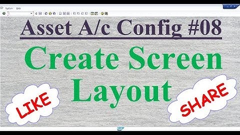 Asset Config #08 Create Screen Layout