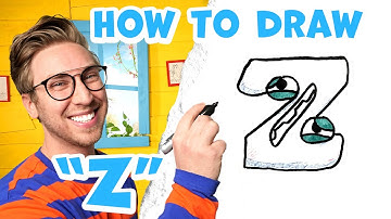 How to Draw the Letter "Z" From Alphabet Lore | Drawing Lessons For Kids | Easy Step by Step