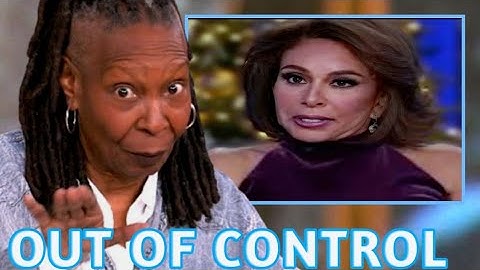 Whoopi Goldberg clashes with Judge Jeanine Pirro on The View, kicking her off the set.
