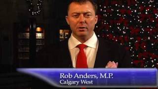 Holiday Message from Rob Anders, MP for Calgary West