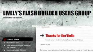 Flash Builder Users Group: 01 Minutes