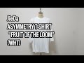 【jieda】商品紹介　「JieDa　ASYMMETRY T-SHIRT “FRUIT OF THE LOOM“」ジエダ　アシンメトリー　Tシャツ　フルーツオブザルーム　ビッグシルエット