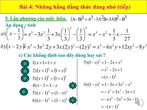 Hằng đẳng thức đáng nhớ