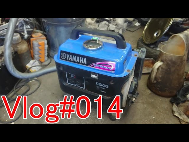 Vlog#014】微妙に調子の悪い発電機の点検と納車予定のジョグを洗車し 