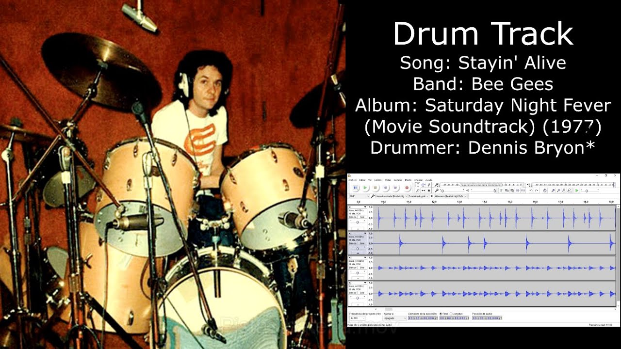 Stayin' Alive (Bee Gees) • Drum Track YouTube