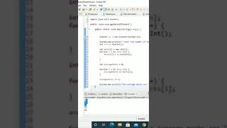 Coding Average marks of students Using Java Ecllipse