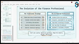 AI for Finance and Banking Professionals- Orientation Class