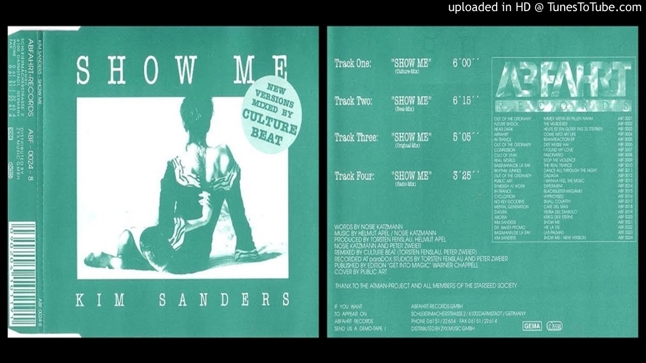Kim Sanders – Show Me (Culture Mix – 1993) - YouTube