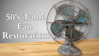 1950s Vintage Table Fan Restoration ELETROMAR
