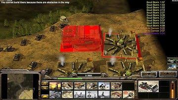 Command & Conquer Generals Zero Hour - AI Mod - Mountain Fox Map - 1vs1vs1vs1