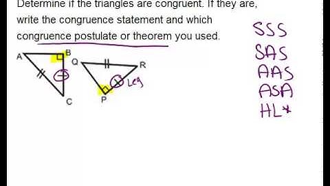 HL Triangle Congruence: Examples (Geometry Concepts)