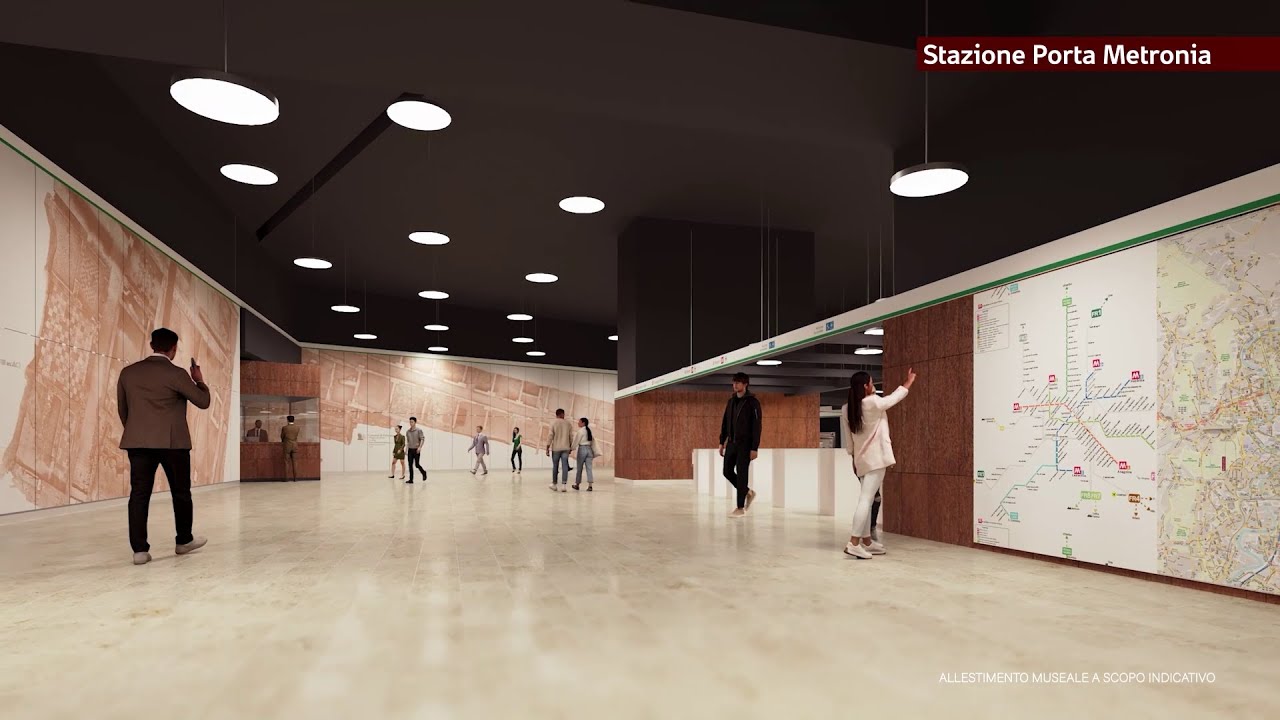 Video 3D della nuova Stazione di Porta Metronia della Linea C