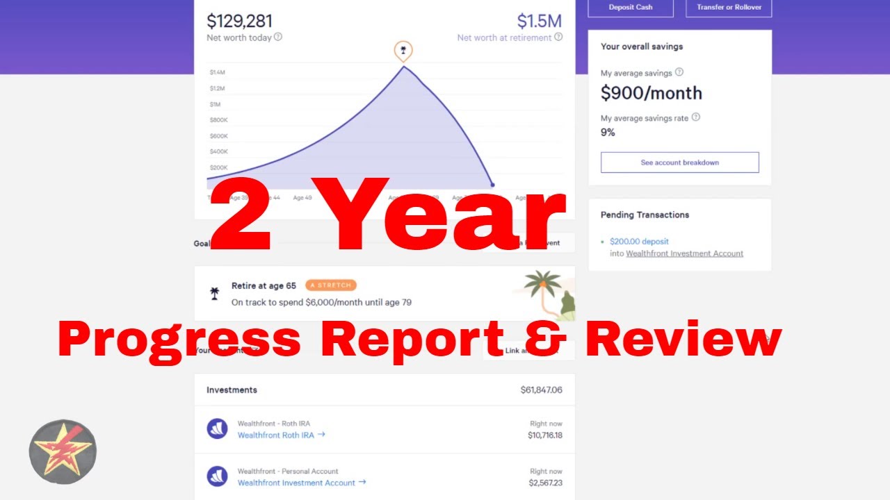 Wealthfront 2 year progress report & Review
