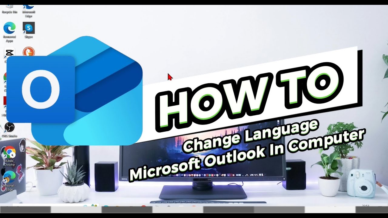 How To Change Language Microsoft Outlook In Computer - YouTube