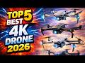 Best 4K Drone 2026 | Top 5 GPS Camera Drones with Long Flight & Brushless Motor