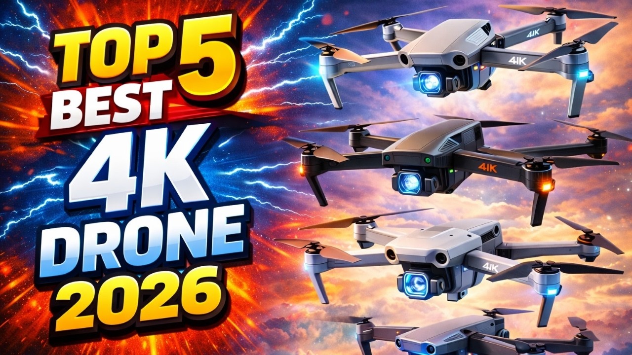 Best 4K Drone 2026 | Top 5 GPS Camera Drones with Long Flight ...