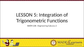 Integration of Trigonometric Functions: Example #7