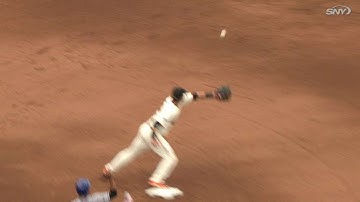 NYM@SF: Tejada scores on error to break scoreless tie