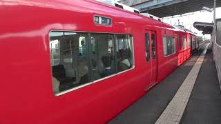 【なんかすごい電柱出来てた】名鉄6800系6833F　普通一宮ゆき町方駅発車