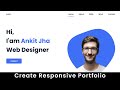 How to Create a Complete Responsive Personal 🖥️ Portfolio Website | HTML CSS JavaScript Tutorial