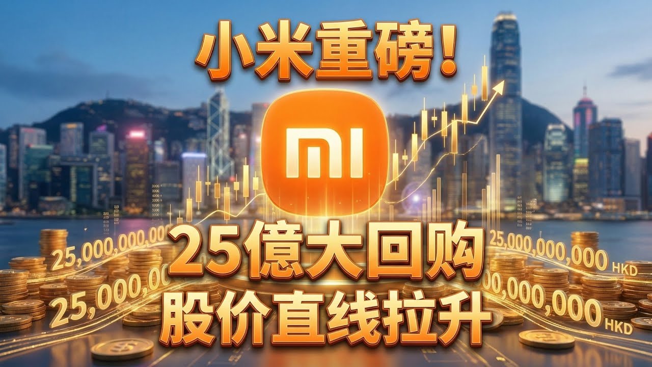 🚨突發重磅！小米豪擲25億回購救市？股價盤初直線拉升超3%！這波訊號你看懂了嗎？📈