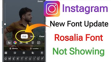 Instagram New Font Update || Rosalia Font Not Showing On Instagram