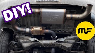Building a Custom Exhaust for my MR2 SW20! Magnaflow!