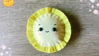 How to make sun toy. Sun plushie doll tutorial.