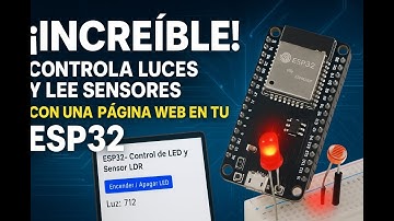 🧠 Controla tu ESP32 con una Página Web Estilizada | LDR + LED + JavaScript en Tiempo Real 💡🌐