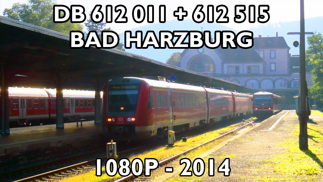 DB 612 011 + 515 departing from Bad Harzburg