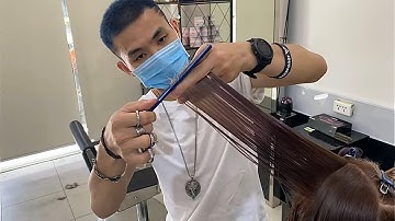 Dang Hieu .Hướng dẫn cắt Nữ, tóc dài Layer, dành cho các bạn mới vào nghề.(Long Layer Classic Cut)