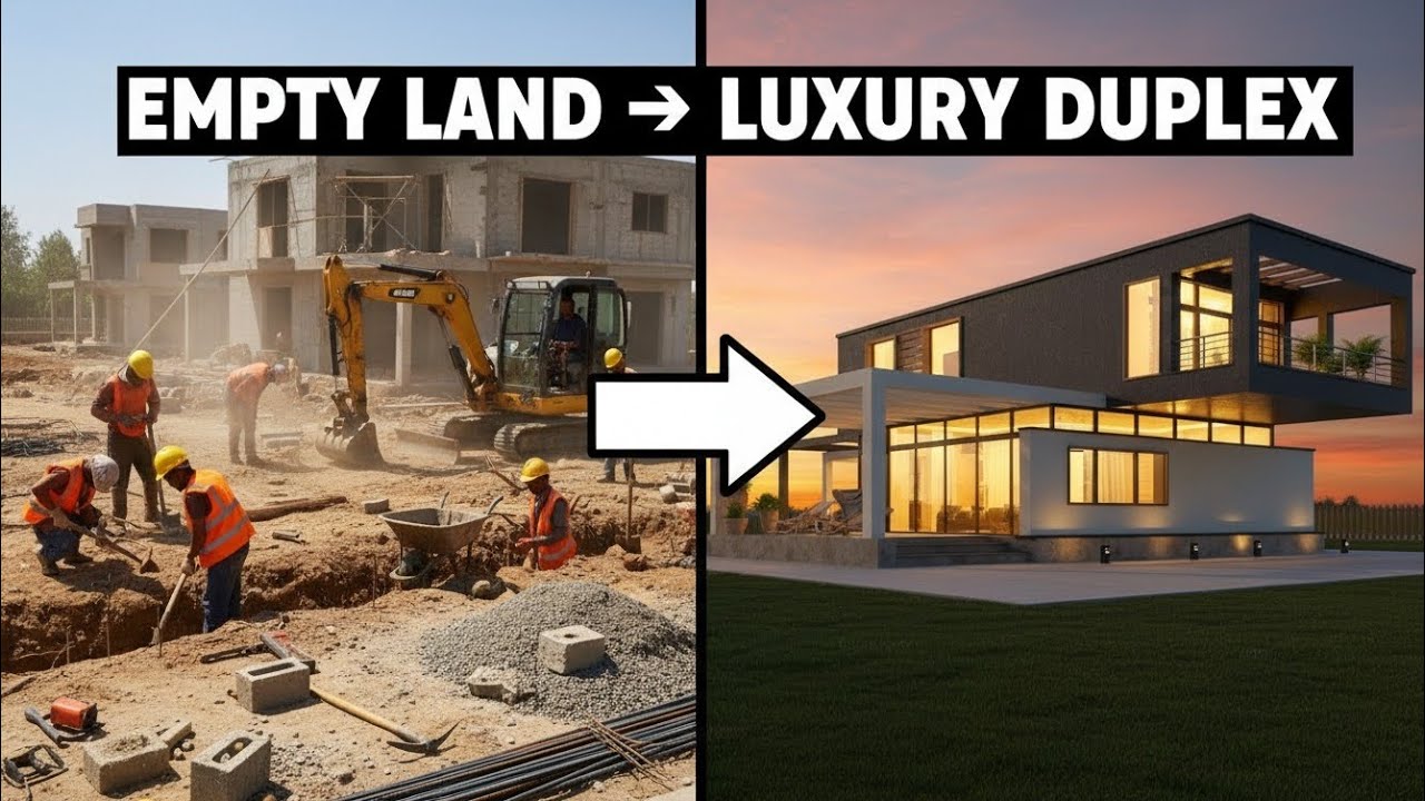 Modern Duplex Built From Scratch | Full Construction Journey