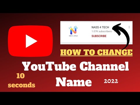 How to Change YouTube Channel Names (Step-by-Step!) - YouTube