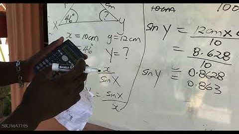 The Sine Rule - CXC Maths Tutorial: Trigonometry