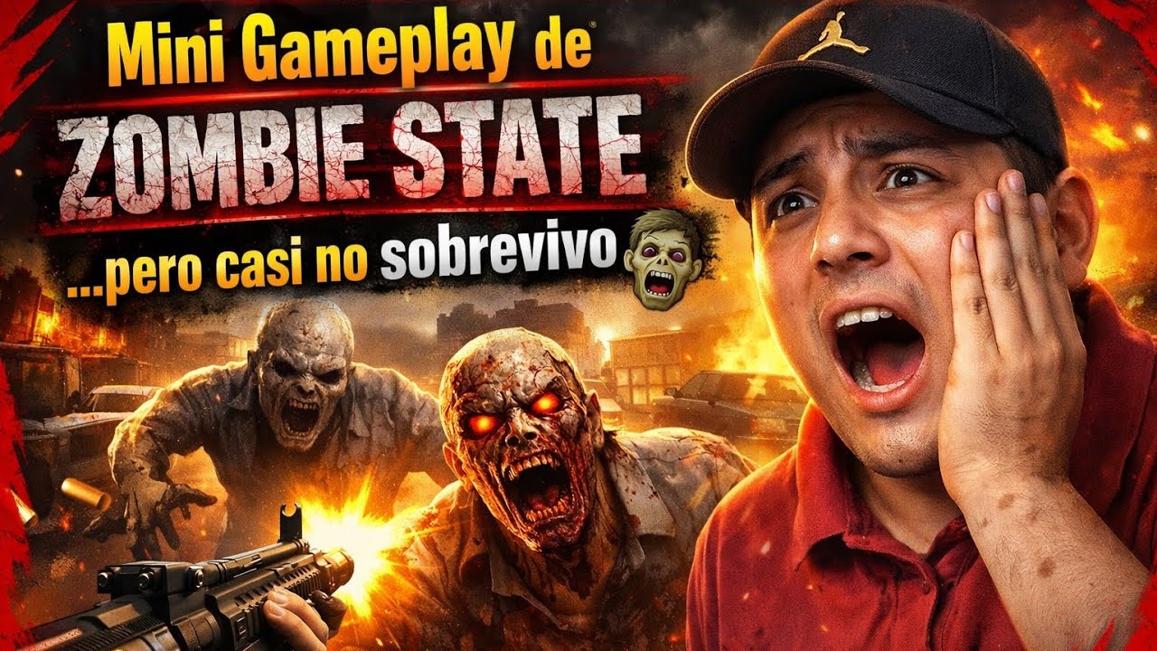Mini Gameplay de Zombie State… pero casi no sobrevivo 🧟