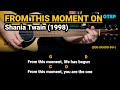 From This Moment On - Shania Twain (1998) Easy Guitar Chords Tutorial with Lyrics