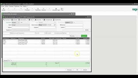 Créer un bon de commande