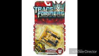 Transformers revenge of the fallen RAMPAGE vs transformers studios series RAMPAGE