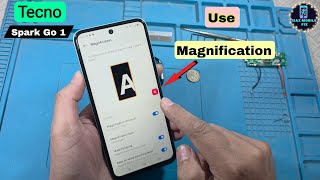 How To Enable And Use Magnification In Tecno Spark Go 1 | Accessibility Feature How To Use Magnification On Android Step By Step Accessibility Tutorial