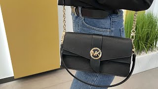 MICHAEL KORS Greenwich Medium Saffiano Leather Shoulder Bag
