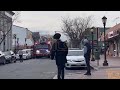 Vehicle blocking fire truck
